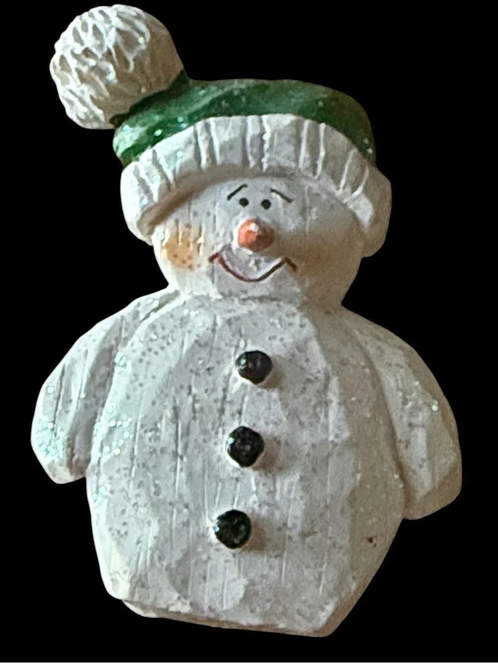 Festive White Snowman Brooch!